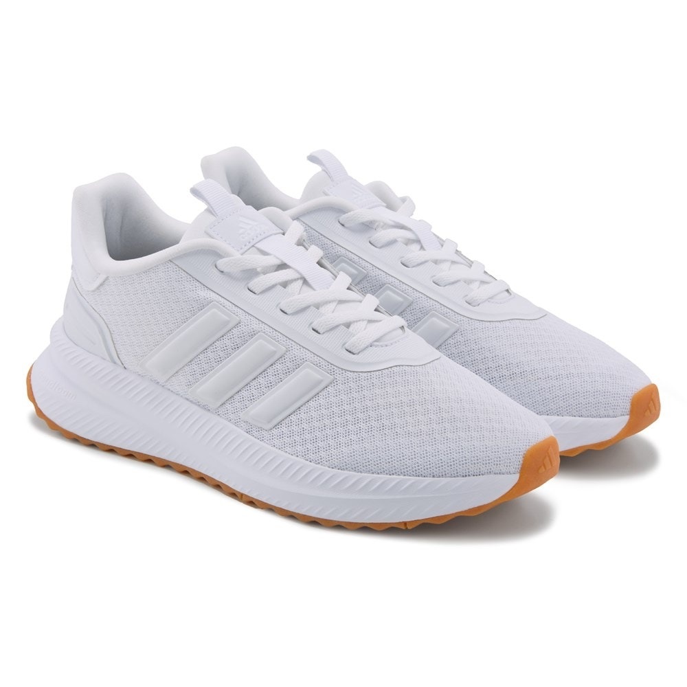 Adidas White Running Shoes with Tan Sole